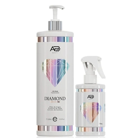Ana Paula Carvalho | Diamond Lift Kit | Wiederherstellungs-Spülung + Leave-In | 1000 ml / 250 ml