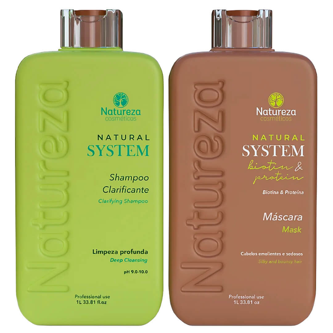 Natureza Cosméticos Système Biotine et Protéine Lissage Brésilien - 2x1L