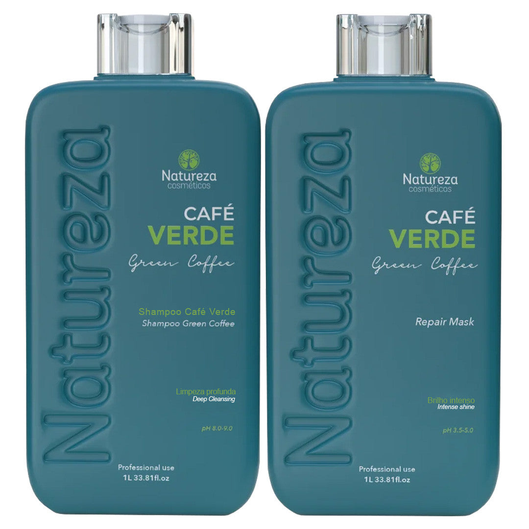 Natureza Cosméticos Progressiva Café Verde Maciez e Brilho - 2x1L