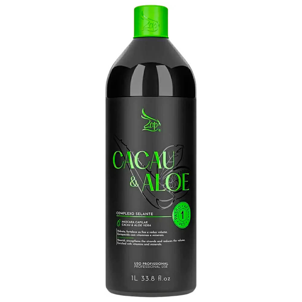Zap Cacau & Aloe Escova Progressiva Sem Pré-Lavagem - 1 Litro